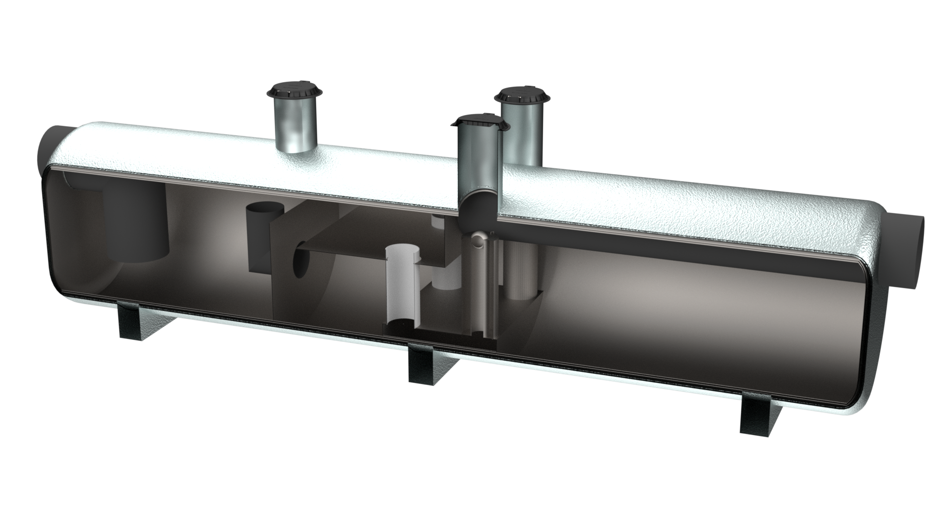 EPOXY COALED CARBON STEEL DOUBLE WALL OIL WATER SEPARATOR (OWS) BY-PASS