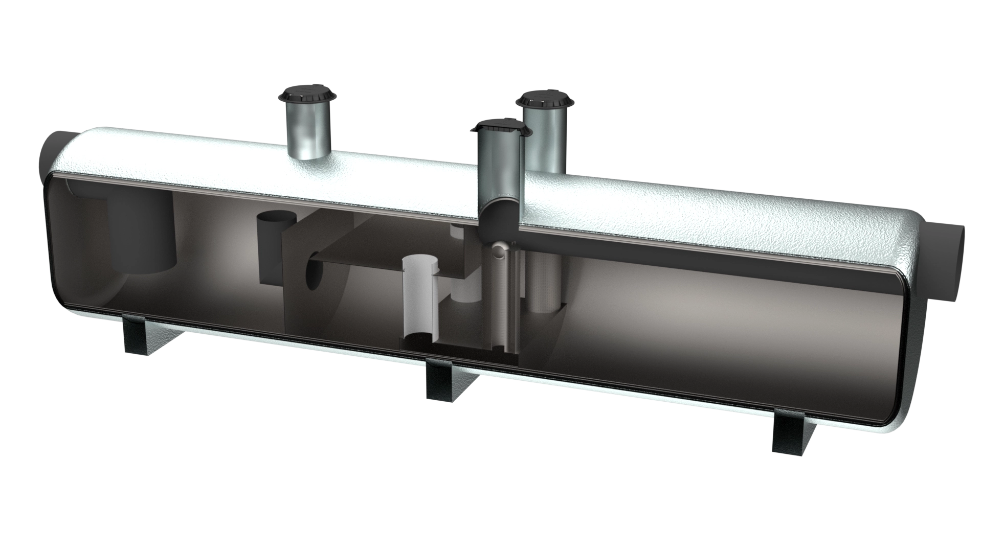 EPOXY COALED CARBON STEEL DOUBLE WALL OIL WATER SEPARATOR (OWS) BY-PASS