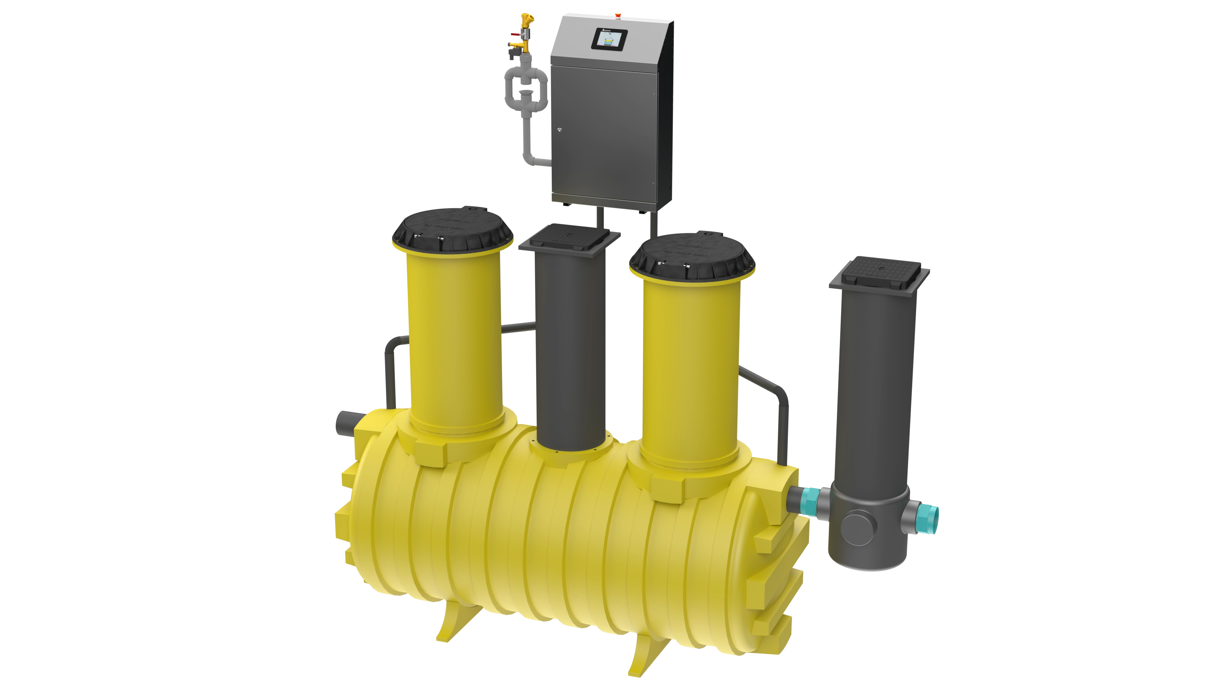 BELOW GROUND POLYETHYLENE (HDPE) GREASE WATER SEPARATOR AUTOMATIC H