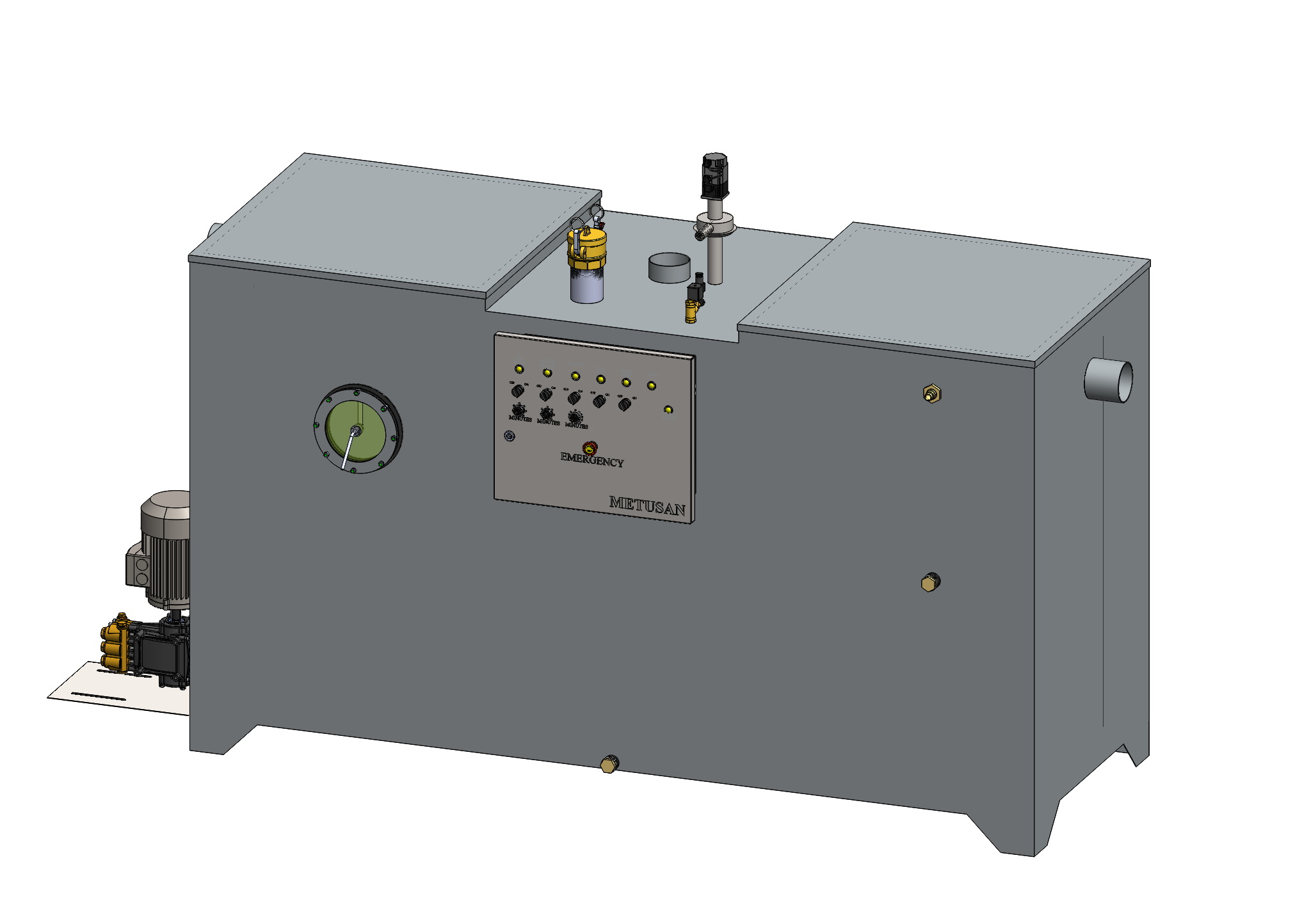 ABOVE GROUND STAINLESS STEEL GREASE WATER SEPARATOR AUTOMATIC