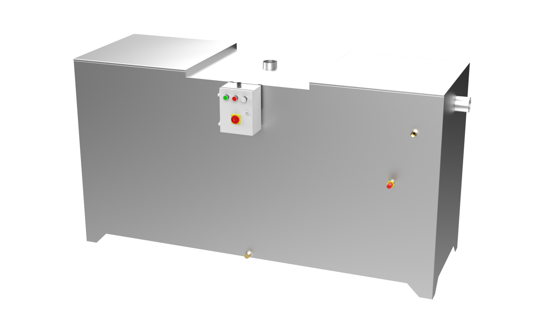 ABOVE GROUND STAINLESS STEEL GREASE WATER SEPARATOR AUTOMATIC