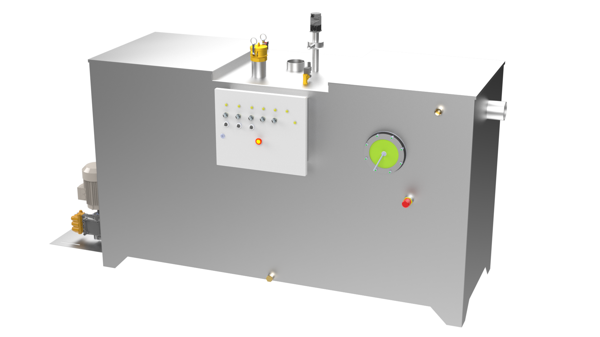 ABOVE GROUND STAINLESS STEEL GREASE WATER SEPARATOR CLEAN AUTOMATIC