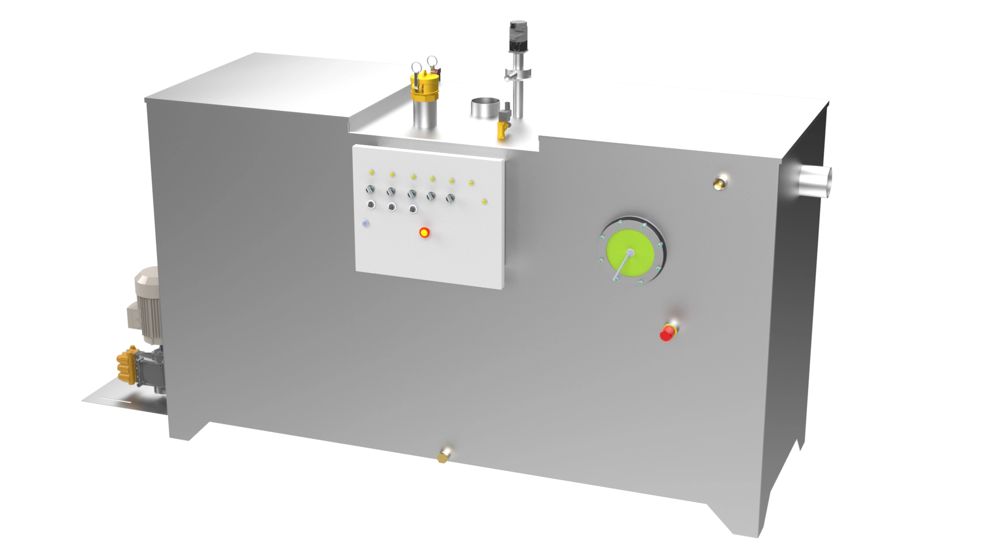 ABOVE GROUND STAINLESS STEEL GREASE WATER SEPARATOR CLEAN AUTOMATIC