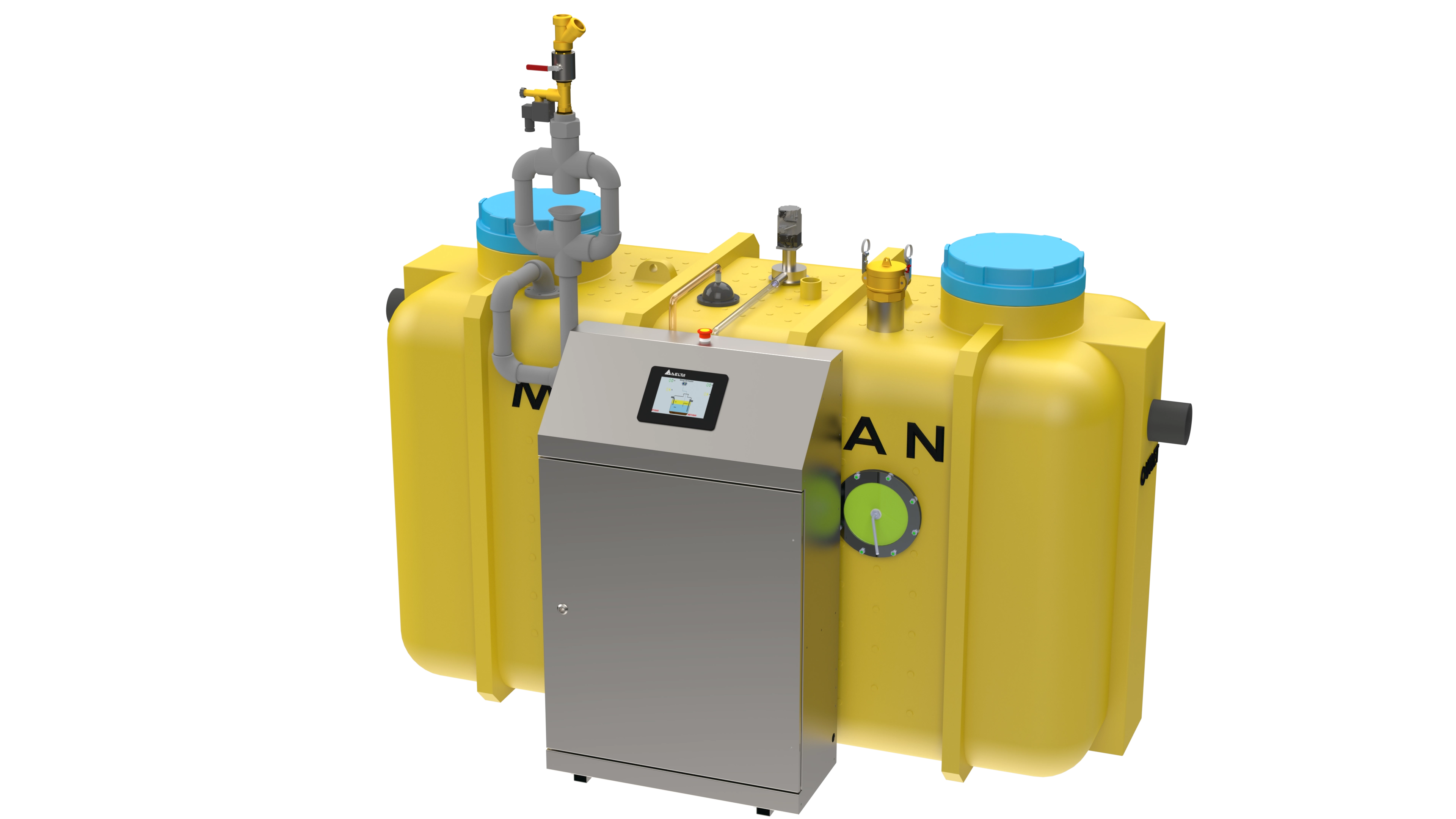 ABOVE GROUND POLYETHYLENE (HDPE) GREASE WATER SEPARATOR AUTOMATIC